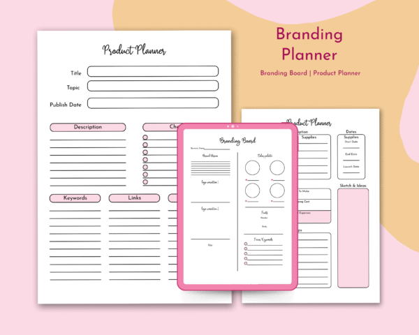 Branding Board & Target Audience Worksheets | Small Business Printable Templates - Image 3
