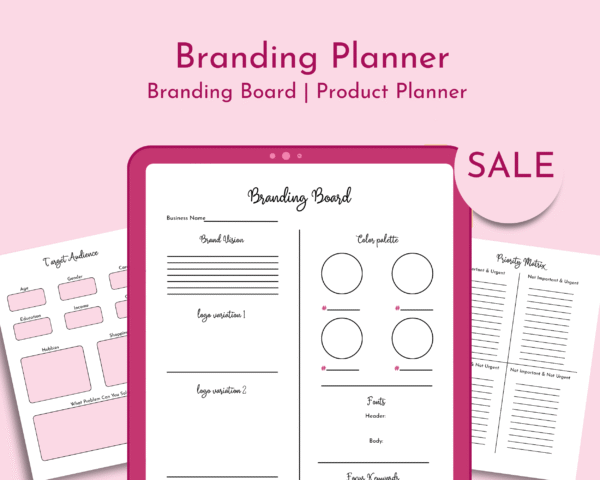 Branding Board & Target Audience Worksheets | Small Business Printable Templates - Image 2