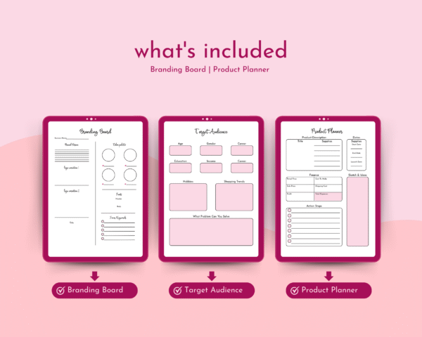 Branding Board & Target Audience Worksheets | Small Business Printable Templates - Image 12