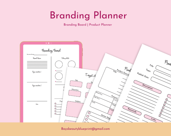 Branding Board & Target Audience Worksheets | Small Business Printable Templates - Image 8