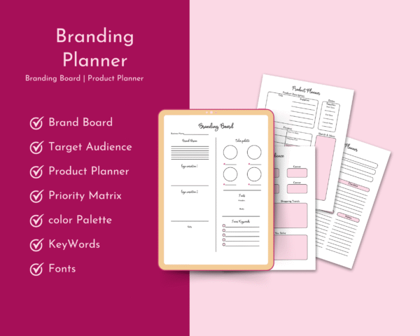Branding Board & Target Audience Worksheets | Small Business Printable Templates - Image 7