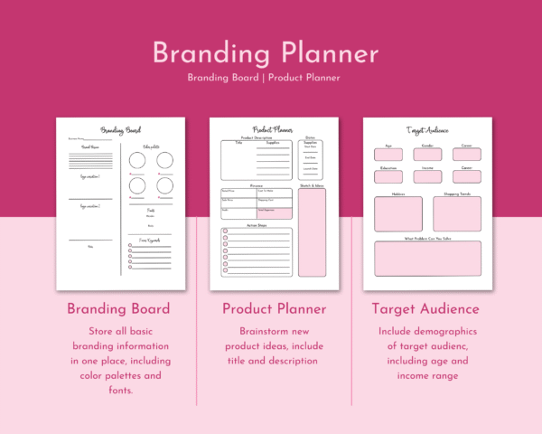 Branding Board & Target Audience Worksheets | Small Business Printable Templates - Image 14