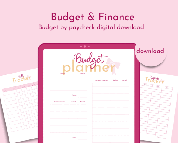 Printable Budget by Paycheck Workbook Planner Bundle - Image 10