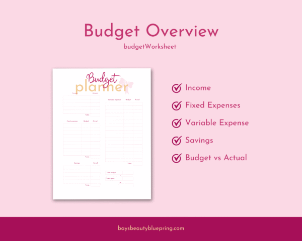 Printable Budget by Paycheck Workbook Planner Bundle - Image 7