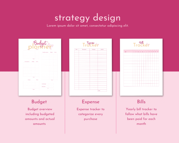 Printable Budget by Paycheck Workbook Planner Bundle - Image 4
