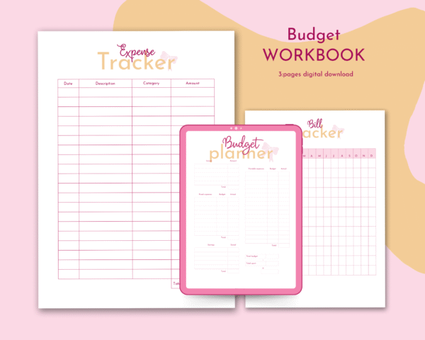 Printable Budget by Paycheck Workbook Planner Bundle - Image 11