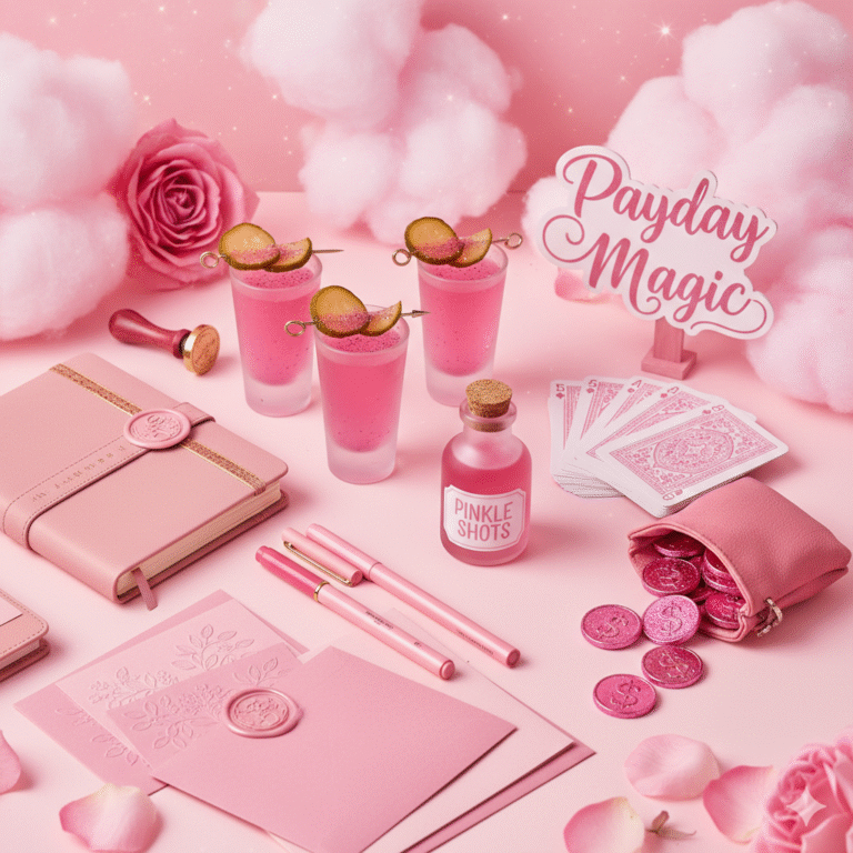 Pickle Shots, Payday Magic & Pink Stationery Dreams