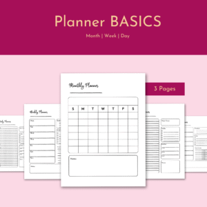 ✨ Ultimate Planner Bundle – Daily, Weekly & Monthly Printable Set ✨