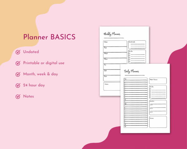 ✨ Ultimate Planner Bundle – Daily, Weekly & Monthly Printable Set ✨ - Image 12