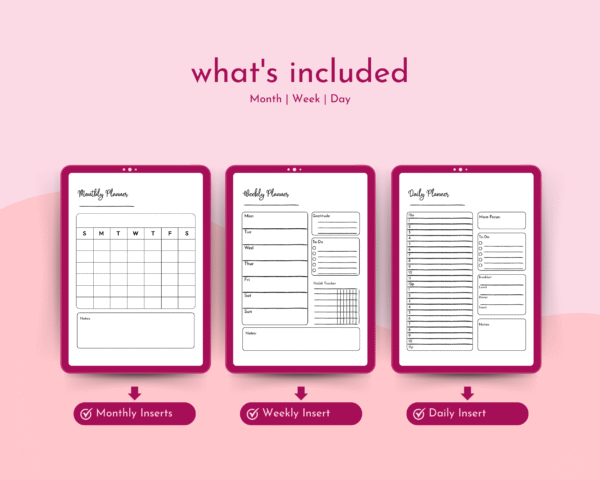 ✨ Ultimate Planner Bundle – Daily, Weekly & Monthly Printable Set ✨ - Image 2