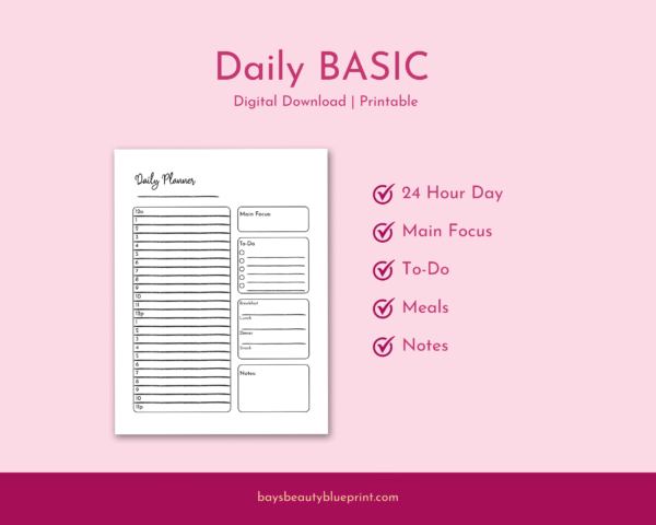 ✨ Ultimate Planner Bundle – Daily, Weekly & Monthly Printable Set ✨ - Image 5