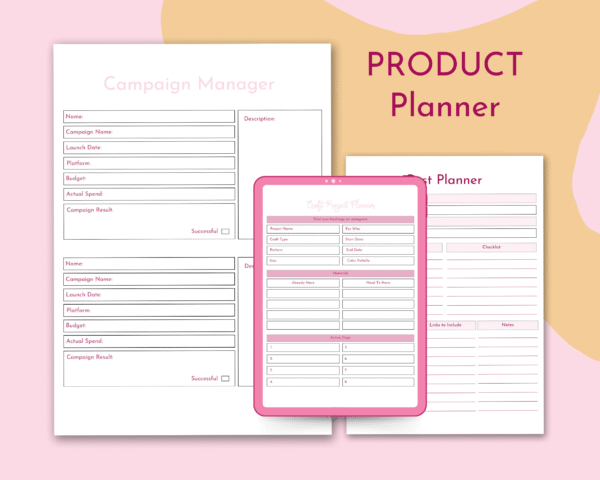 ✨ Business & Craft Planning Printables Bundle ✨ - Image 5